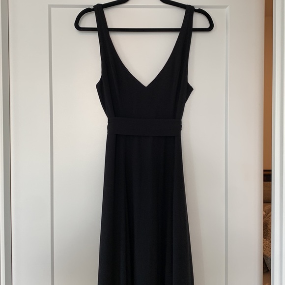 Show Me Your Mumu Jenn Maxi Chiffon with Sash Black Dress Size medium - Picture 5 of 10